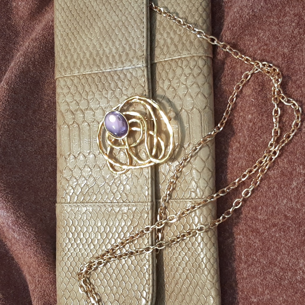 Python Embossed Clutch - Picture 7 of 7